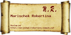 Marischek Robertina névjegykártya